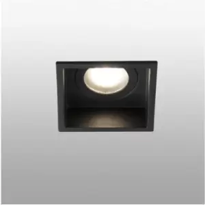 Netlighting Hyde Black Square Recessed Downlight IP44, GU10