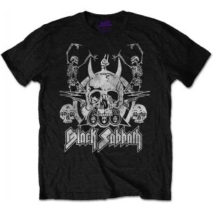 image of Black Sabbath - Dancing Mens X-Large T-Shirt - Black