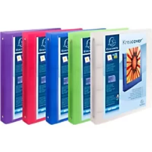 image of Kreacover Chromaline Ring Binder A4+ 4O Ring 30mm, S40mm, Assorted, Pack of 15