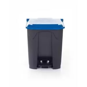 Image of Pedal Bin 30L Polypropylene Grey Body & Blue Lid CPB30ZBlue Lid