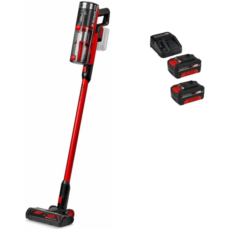 Image of Einhell TE-SV 18/270 Li BL 18v Cordless Brushless Stick Vacuum Cleaner 2 x 4ah Li-ion Charger TE-SV 18/270 Li BL