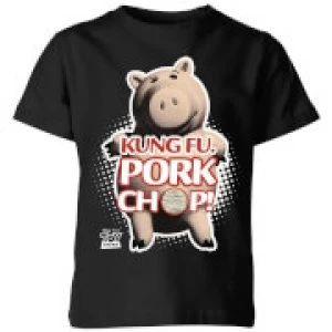 Image of Toy Story Kung Fu Pork Chop Kids T-Shirt - Black - 3-4 Years