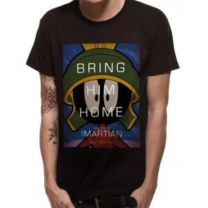 image of Looney Tunes - The Martian Mens Small T-Shirt - Black