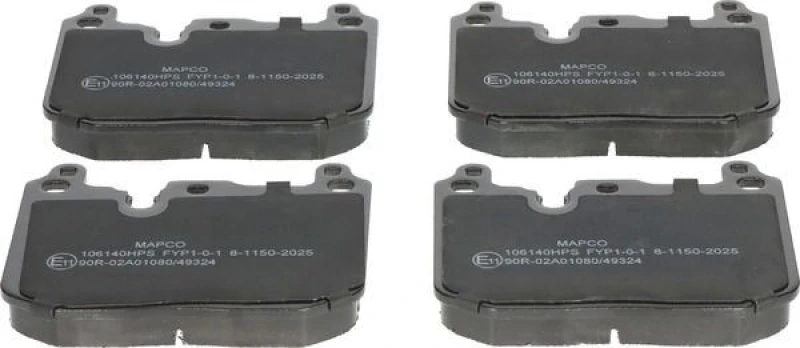 Image of Brake pad set MAPCO 106140HPS