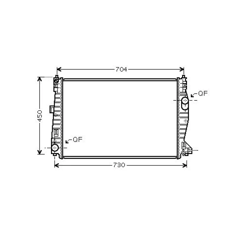 Image of Engine radiator DIEDERICHS DCM1358