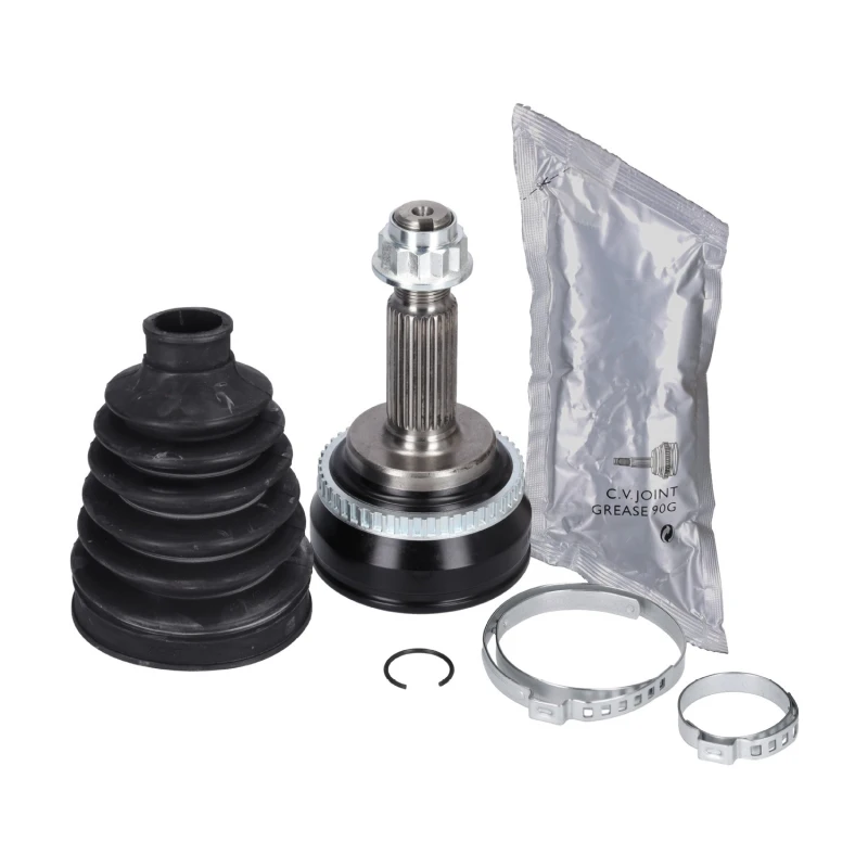 Image of FEBI BILSTEIN 185138 CV Joint Wheel Side, with nut, with grease Joint Kit,drive shaft (5)