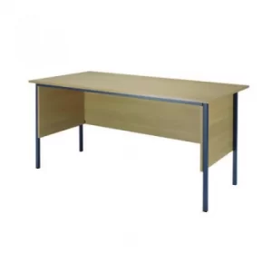 image of Serrion Ferrera Oak 1500mm Four Leg Desk Dimensions W1500 x D750 x