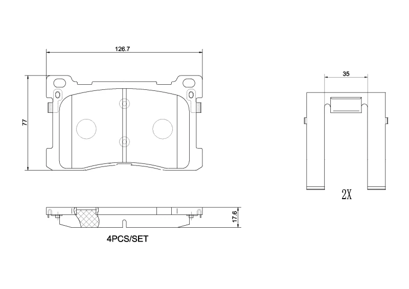 Image of BREMBO Brake pad set BREMBO P 30 082