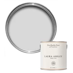 Image of Laura Ashley Pale Silver Matt Emulsion Paint, 2.5L