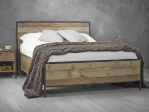 Image of LPD Hoxton Rustic 4ft6 Wooden Double Bed Frame