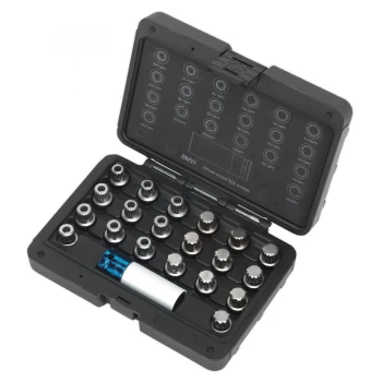 Image of Sealey SX209 Locking Wheel Nut Key Set 21pc - BMW & Mini