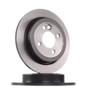 Image of PAIR PAINTED BREMBO BRAKE DISCS 08.9163.11