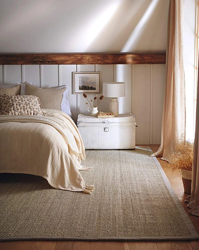 Image of Origins Sisal Rug Light Beige with Sand Border 200x290, Cream 5.02613E+12