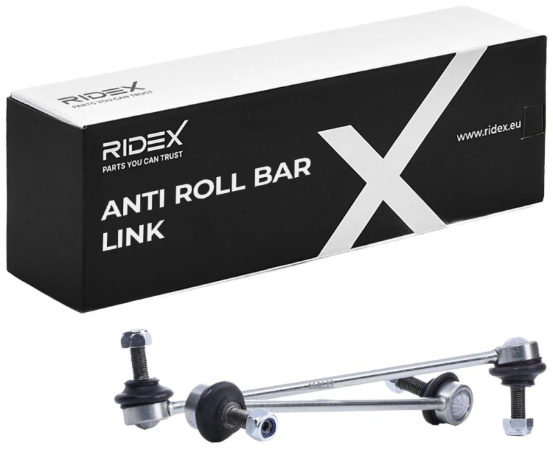 Image of RIDEX 3229S0929 Anti-roll bar link Front Axle Right Steel Link Stabiliser (3229)