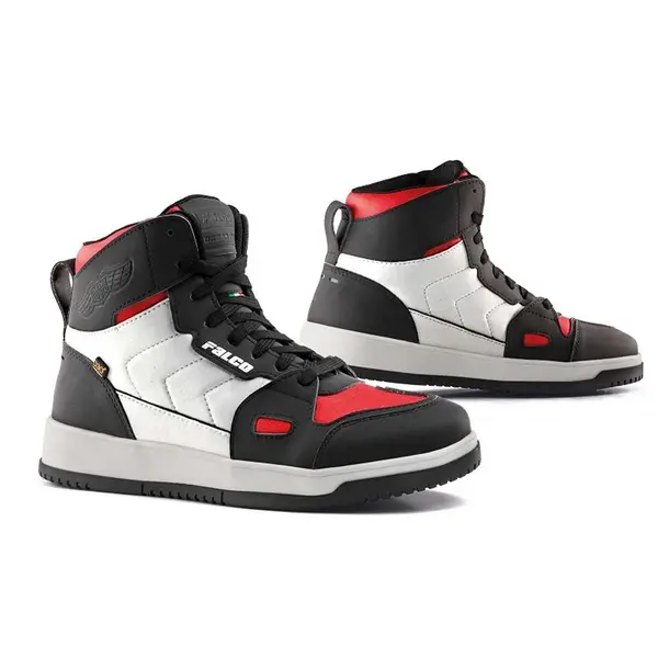 Image of Falco Harlem Shoes White Red Size 42