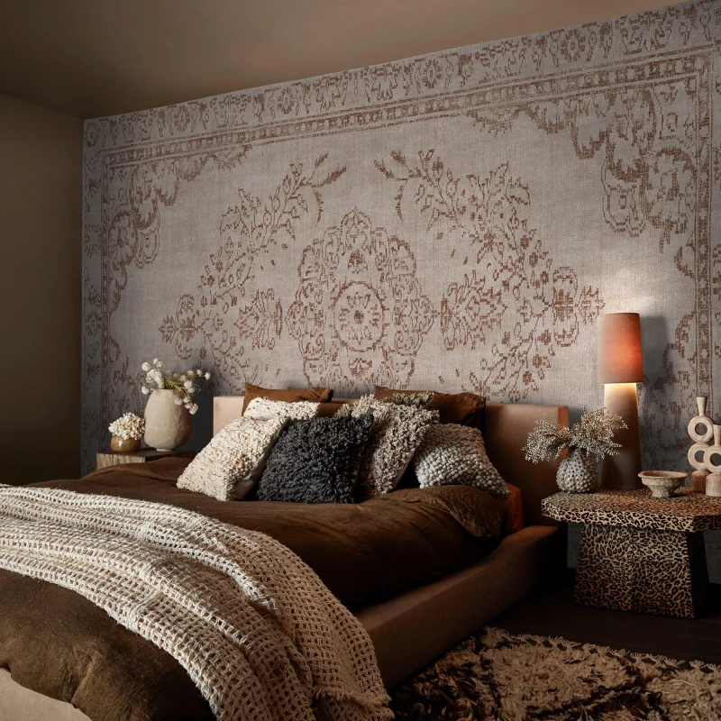Image of Abigail Ahern Tapestry Clay Fixed Size Mural Wall Murals One size Brown 38630404000
