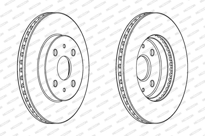 Image of Brake disc FERODO DDF1758C