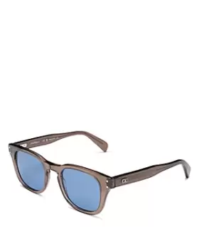 Salvatore Ferragamo Double Gancini Square Sunglasses, 49mm