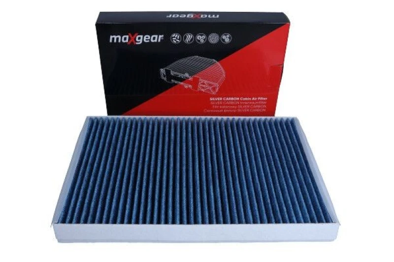 Image of MAXGEAR 26-1838 Pollen filter SILVER CARBON with anti-allergic effect Filter,interior air (424)
