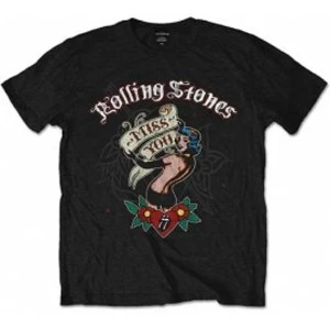 Image of Rolling Stones Miss You Black Mens T Shirt: Large