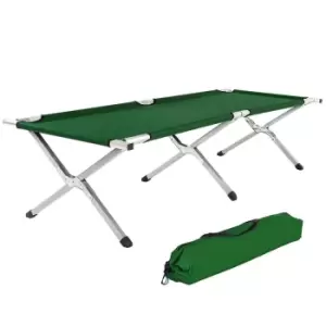 Image of Tectake 4 Camping Beds Made Of Aluminium - Green