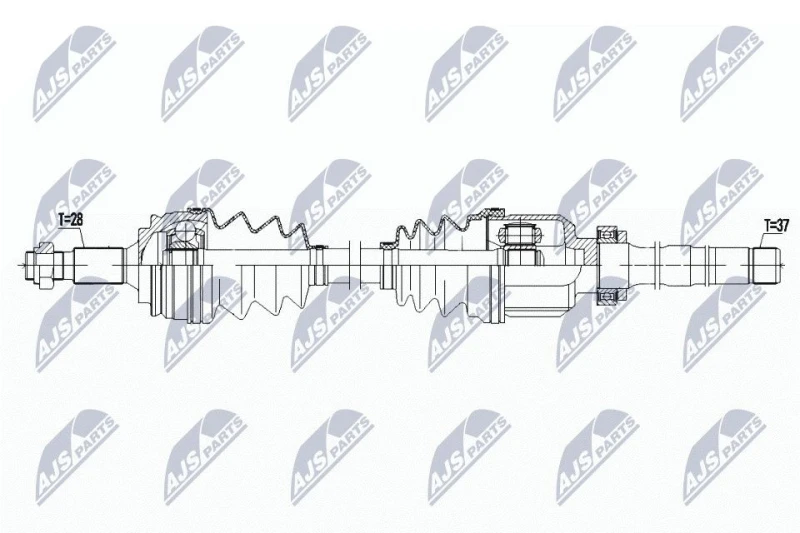 Image of NTY NPW-CT-091 Drive shaft Front Axle Right Drive Shaft (13)