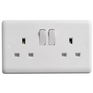 image of Deta - Vimark VC1209S Switched Socket 2-Gang 13A DETVC1209S