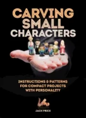 Image of carving small characters in wood