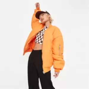 Image of Missguided BOMBER - Orange