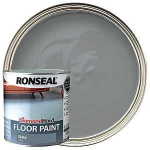 Image of Ronseal Diamond Hard Floor Paint - Satin Slate 2.5L