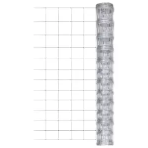 Image of Vidaxl Garden Fence Galvanised Steel 50 M 150cm Silver