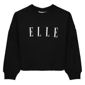 Image of Elle Oversized Crew Sweatshirt - Black