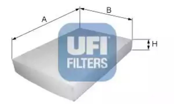 Image of UFI 53.086.00 Interior Air Cabin/ Pollen Filter