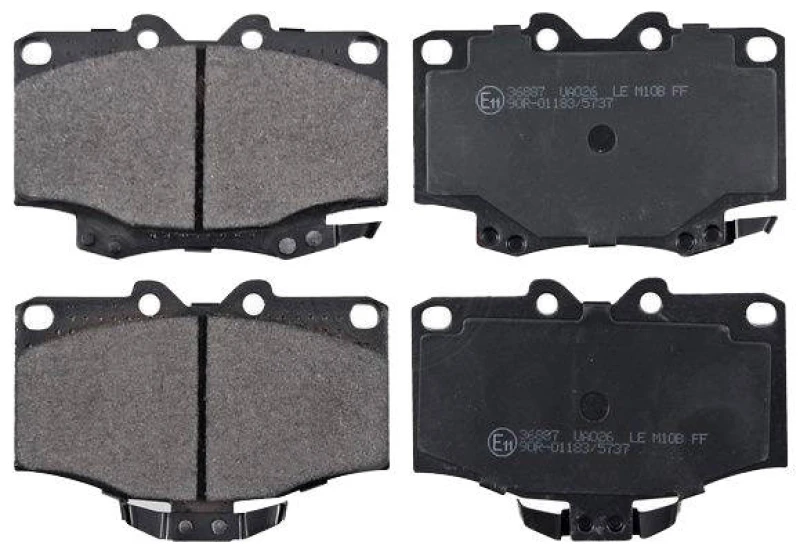 Image of A.B.S. 36887 Brake pad set with acoustic wear warning Brake Pad Set,disc brake (402)