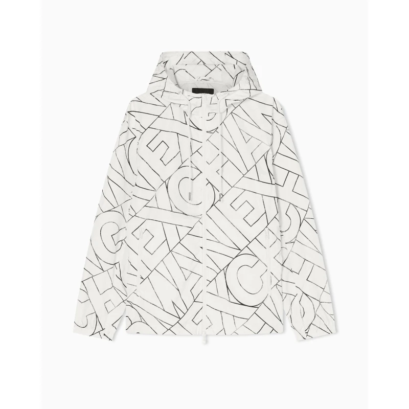 Image of Armani Exchange Blouson Jacket Ivory multi male S