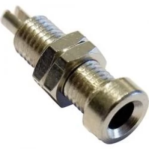 Image of Jack socket Socket vertical vertical Pin diameter 4mm Silver