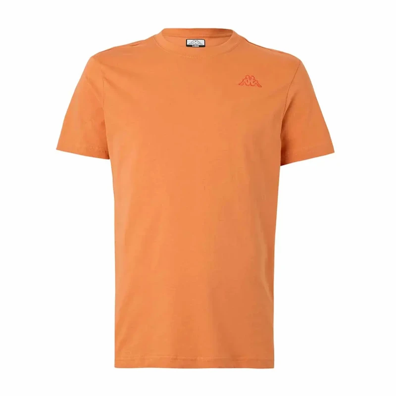 Image of Kappa Slim fit T-Shirt Kappa Cafers Orange Male 2XL