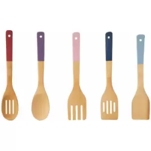 image of 5pc Assorted Bamboo Kitchen Utensil Set - Premier Housewares