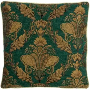Image of Paoletti - Shiraz Cushion Cover, Emerald, 58 x 58 Cm