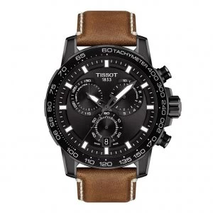 Tissot SuperSport Chrono Mens Tan Leather Strap Watch