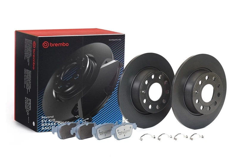 Image of BREMBO Brake discs and pads set BREMBO KT 08 079