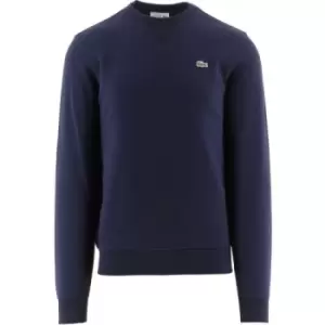 Lacoste Navy Cotton Blend Fleece Sweatshirt