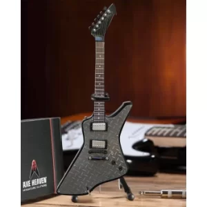 image of Axe Heaven Metallica James Hetfield Diamond Plate Miniature Guitar Replica