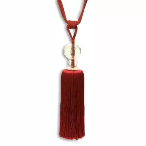 Image of Riva Home Waldorf Tie Back (One Size) (Burgundy)
