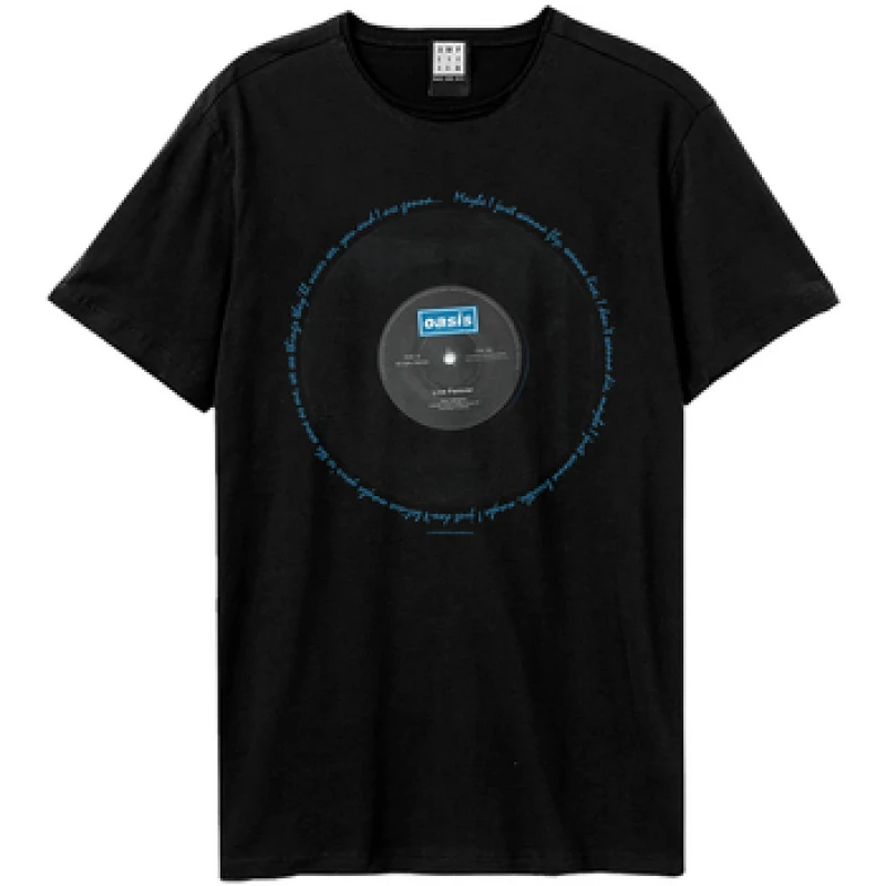 Image of Oasis Oasis Men Live Forever T-Shirt in Black Size: X-Small Black XS Male 5063652564035