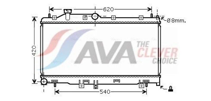 Image of Engine radiator AVA COOLING SYSTEMS SUA2072