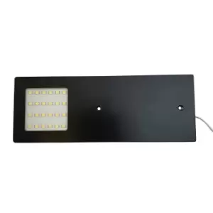 Image of 4x MATT BLACK Ultra-Slim Rectangle Under Cabinet Kitchen Light & Driver Kit - Natural White LED