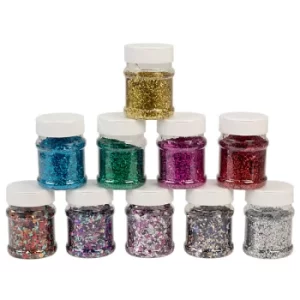 image of Brian Clegg Glitter Bargain Box of 10 x 230ml Shakers