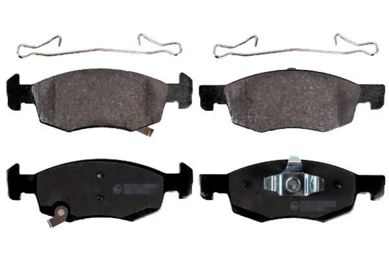 Image of SWAG 40 91 6907 Brake pad set Front Axle, with acoustic wear warning, with staples Brake Pad Set,disc brake (402)
