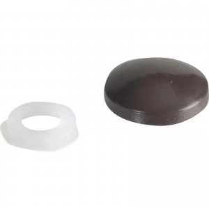 Image of Forgefix Domed Screw Cover Caps Dark Brown Pack of 20